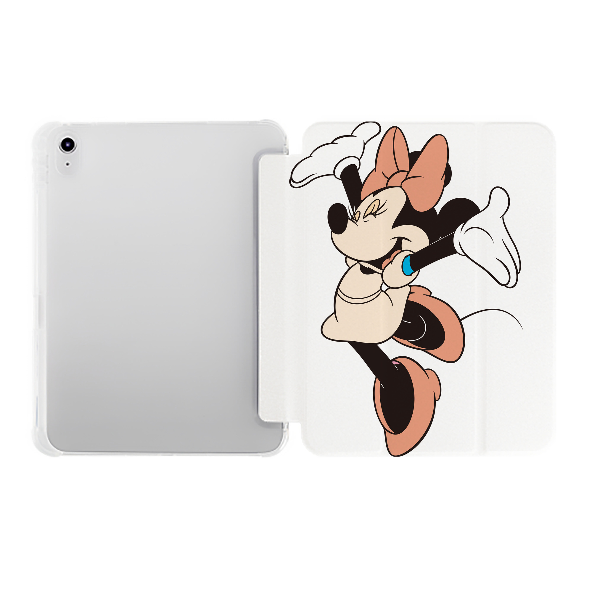 （画像用） ミッキーマウス Mickey Mouse IPad ケース ペン収納付き 三つ折りスタンド PUレザー×シリコン 対応機種9.5/10.5/10.9インチ